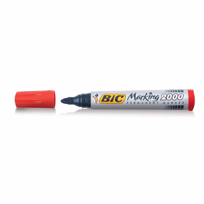 Immagine di Pennarello permanent BIC MARKING 2000 punta conica colore rosso