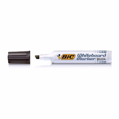 Immagine di Pennarello per lavagne bianche BIC VELLEDA 1791 punta scalpello colore nero