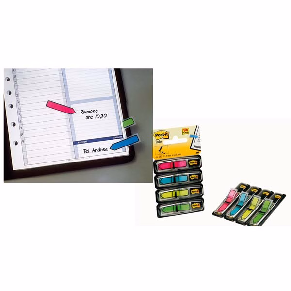 Immagine di Post-it 3M index 684-arr4 mini freccia colore vivaci
