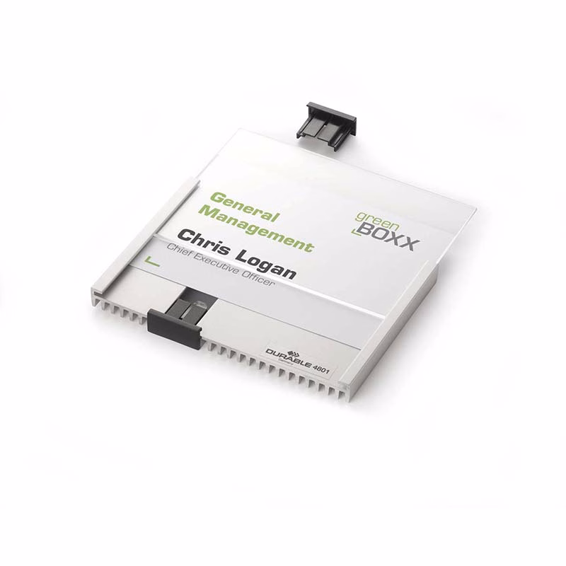 Immagine di Targa DURABLE INFO SIGN allum./acril. cm14,9x10,55