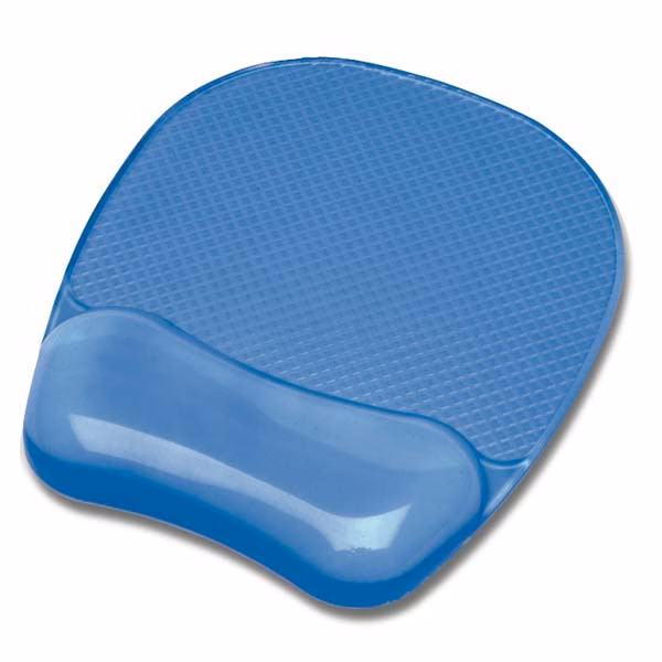 Immagine di Tappetino mouse con poggiapolsi in gel blu