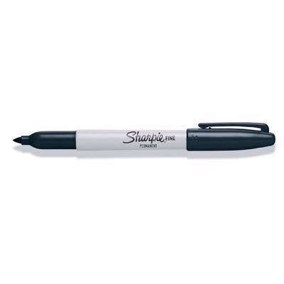 Immagine di Pennarello permanent SHARPIE PERMANENT FINE punta conica fine colore nero