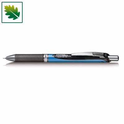 Immagine di Roller ink gel a scatto colore nero PENTEL ENERGEL CLICK XM punta superfine ad ago mm 0,5