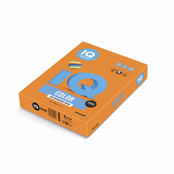 Immagine di Carta MONDI IQ COLOR A4 g160 arancio forte risma da 250 fogli