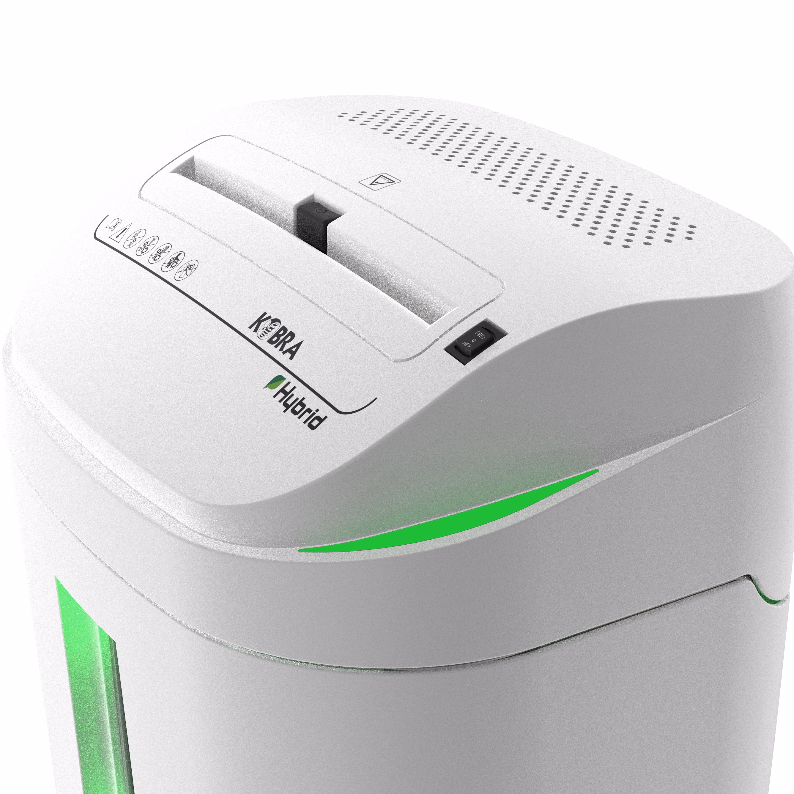 Immagine di Distruggidocumenti a strisce KOBRA S4-HYBRID livello sicurezza P-2 colore bianco