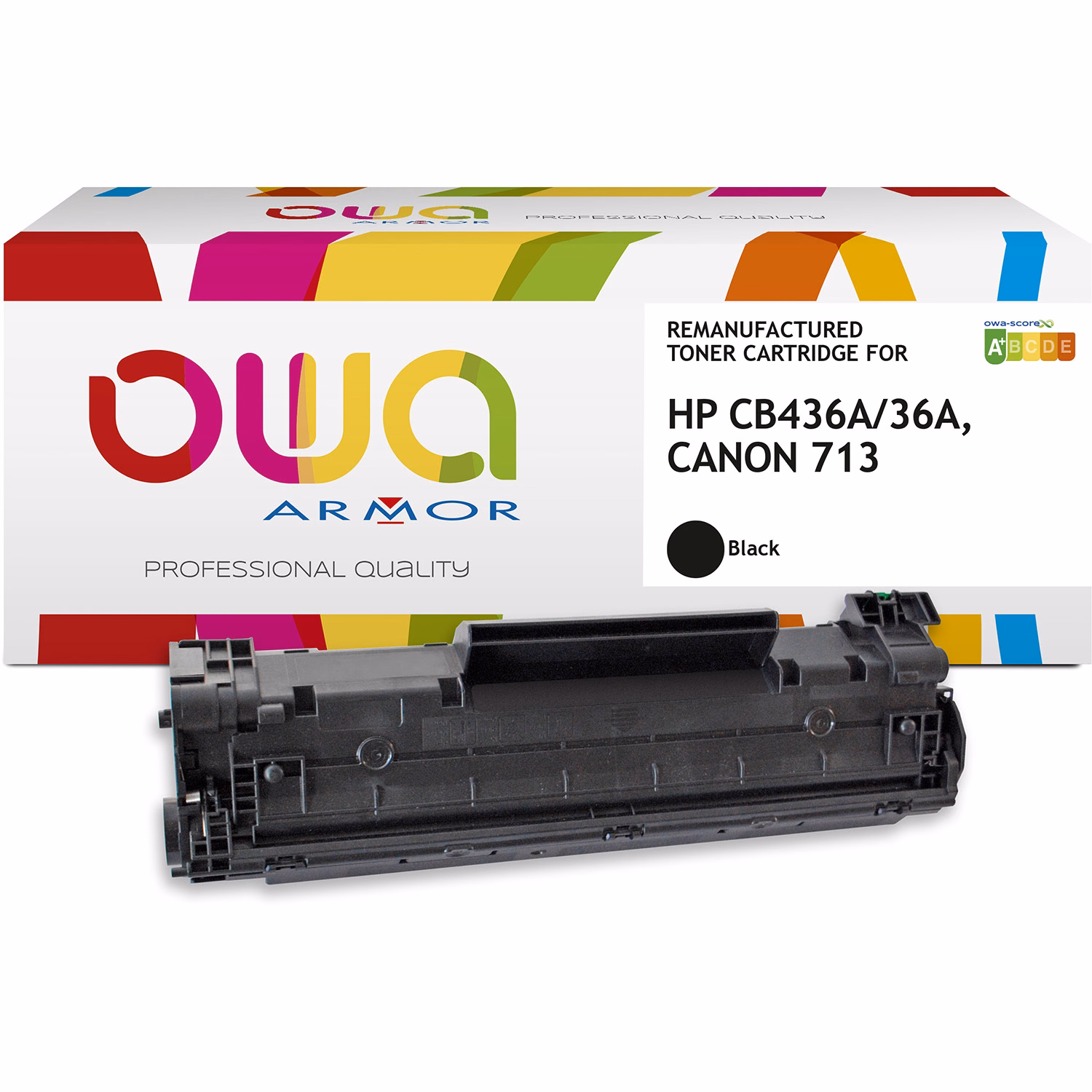 Immagine di Toner Laser rigenerato OWA HP CB436A nero