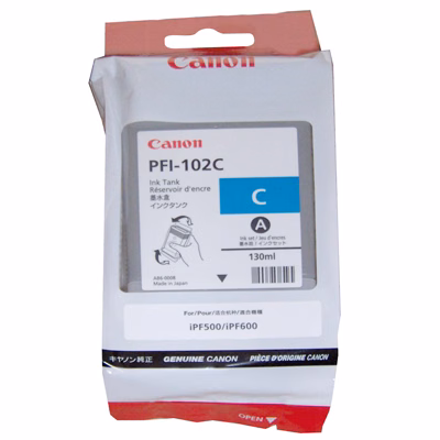 Immagine di Inkjet CANON PFI-102C 0896B001AA ciano 1500 copie