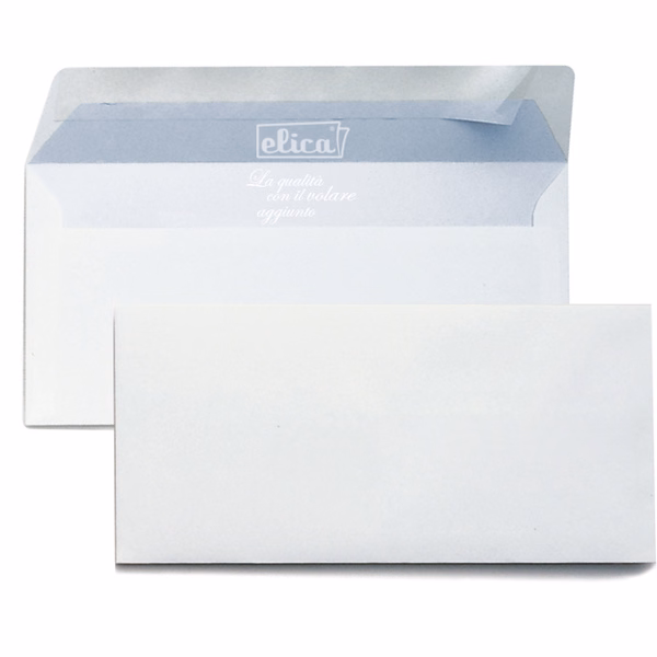 Immagine di Buste autoadesive ELICA cm 11x23 g90 senza finestra