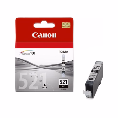 Immagine di Inkjet canon cli-521bk 2933b001 nero 446 copie
