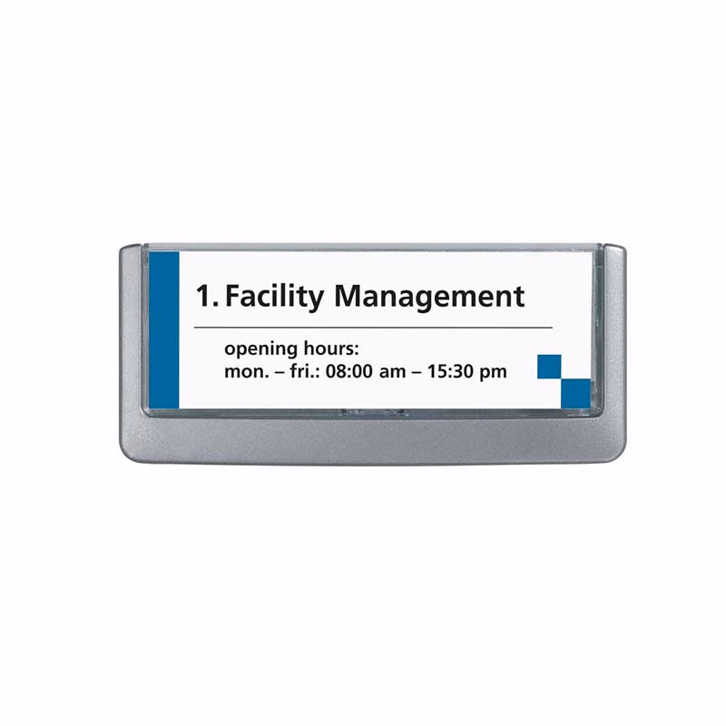 Immagine di Targa DURABLE CLICK SIGN in abs cm 14,9x5,25