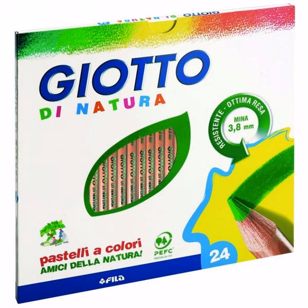 Immagine di Pastellone tondo GIOTTO di natura 24 colori ass.