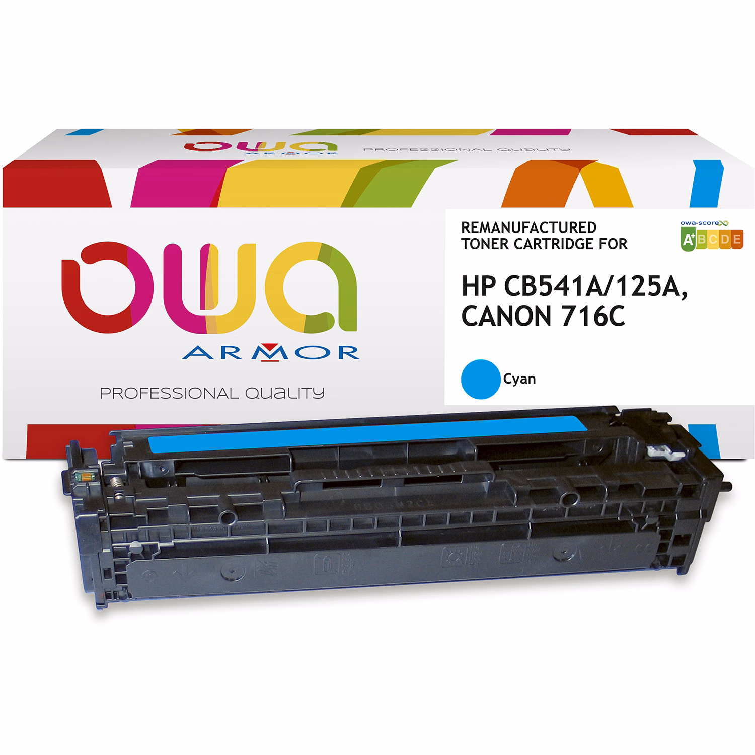 Immagine di Toner Laser rigenerato OWA HP CB541A ciano