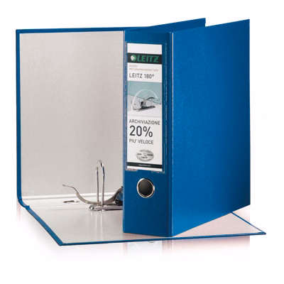 Immagine di Raccoglitore LEITZ 180° cm 8 protocollo blu