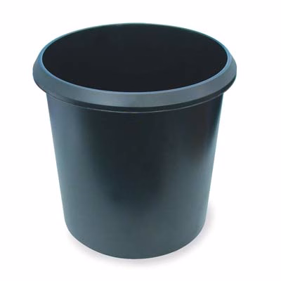 Immagine di Cestino gettacarte nero 18l