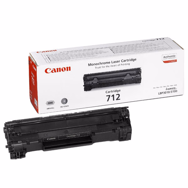 Immagine di Toner Laser CANON CRG712 1870B002 nero 1500 copie