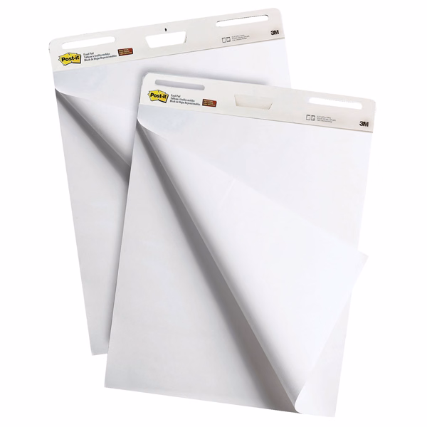 Immagine di Blocco lavagna Post-it Post-it® Super Sticky 559 30 fogli bianchi mobili cm 63,5x77,5