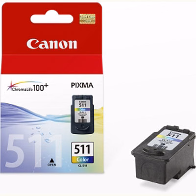 Immagine di Inkjet CANON CL-511 2972B001 colore 9 ml