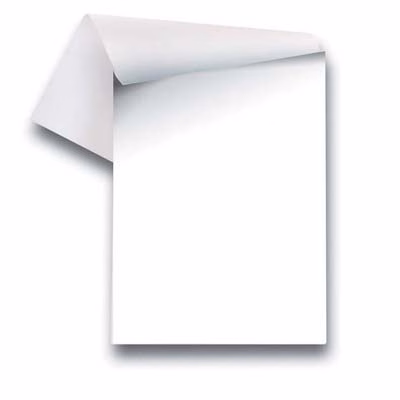 Immagine di Blocco per lavagna magnetica cm 64x95 colore bianco - 25 fogli