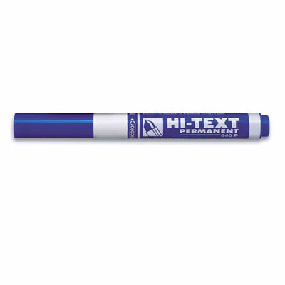 Immagine di Pennarello permanent FIBRACOLOR HI-TEXT 640P punta conica colore blu