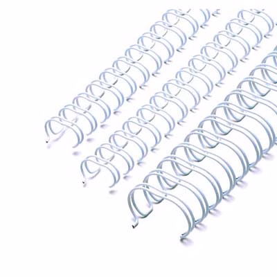 Immagine di Dorsi metallici ad anelli mm 6 bianco