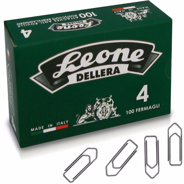 Immagine di Fermagli antiruggine LEONE n. 4/mm 32 scat. 100 pz