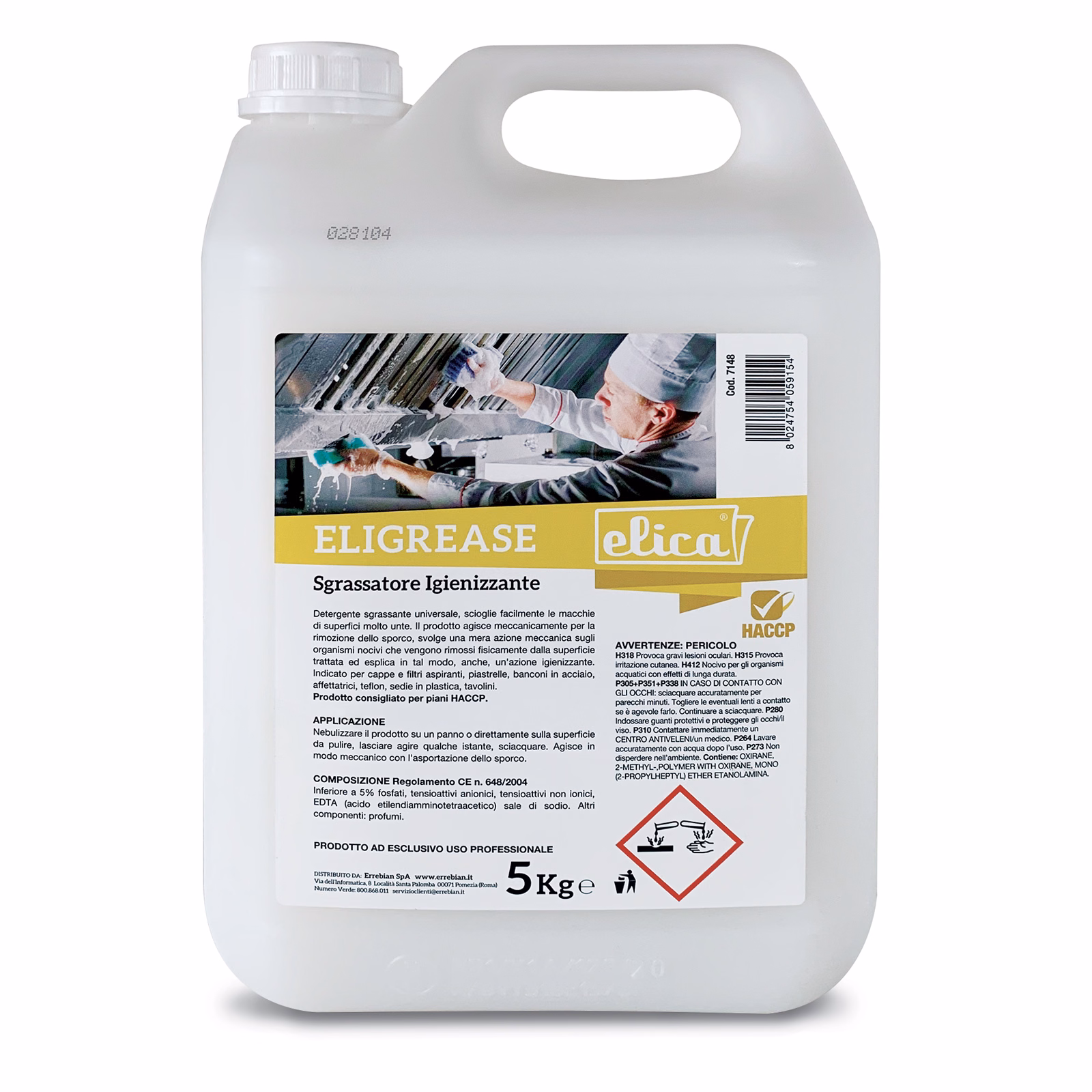 Immagine di Sgrassatore igienizzante ELICA ELIGREASE kg 5