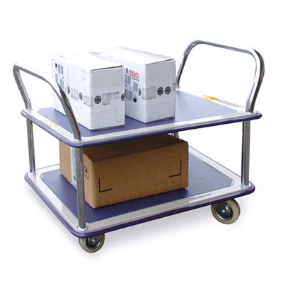 Immagine di Carrello portapacchi doppio ripiano metallo