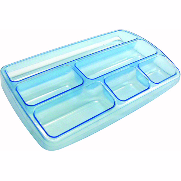 Immagine di Bacinella portapenne trasparente azzurro