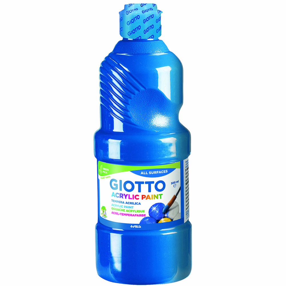 Immagine di Tempera pronta GIOTTO flacone 1000 ml ciano
