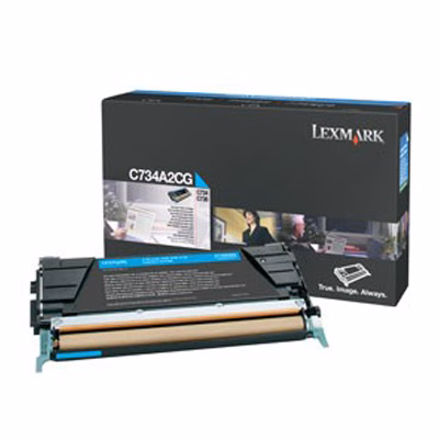 Immagine di Toner Laser return program LEXMARK 0C734A1CG ciano 6000 copie