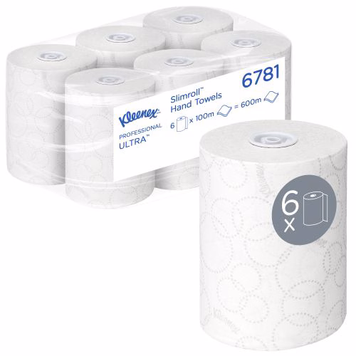 Immagine di Carta asciugamani KLEENEX ULTRA SLIMROLL 2 veli 400 strappi m100