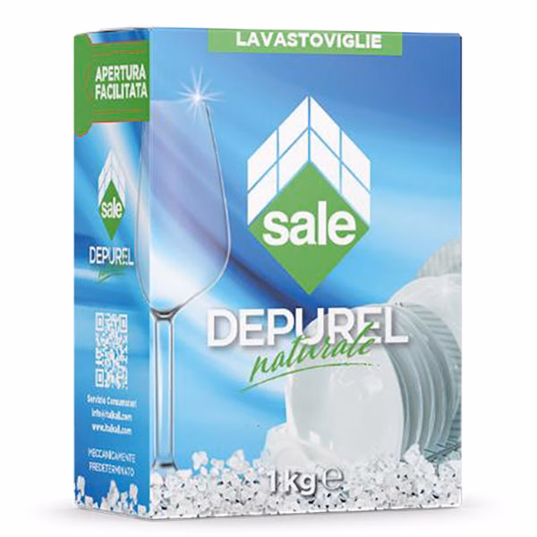 Immagine di Sale per lavastoviglie ITALKALI DEPUREL kg 1