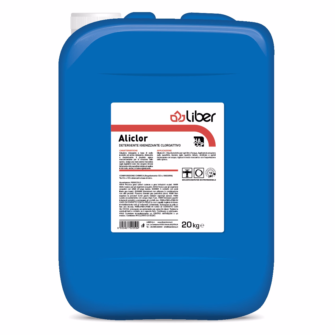 Immagine di Detergente igienizzante clorattivo LIBER ALICLOR kg 20