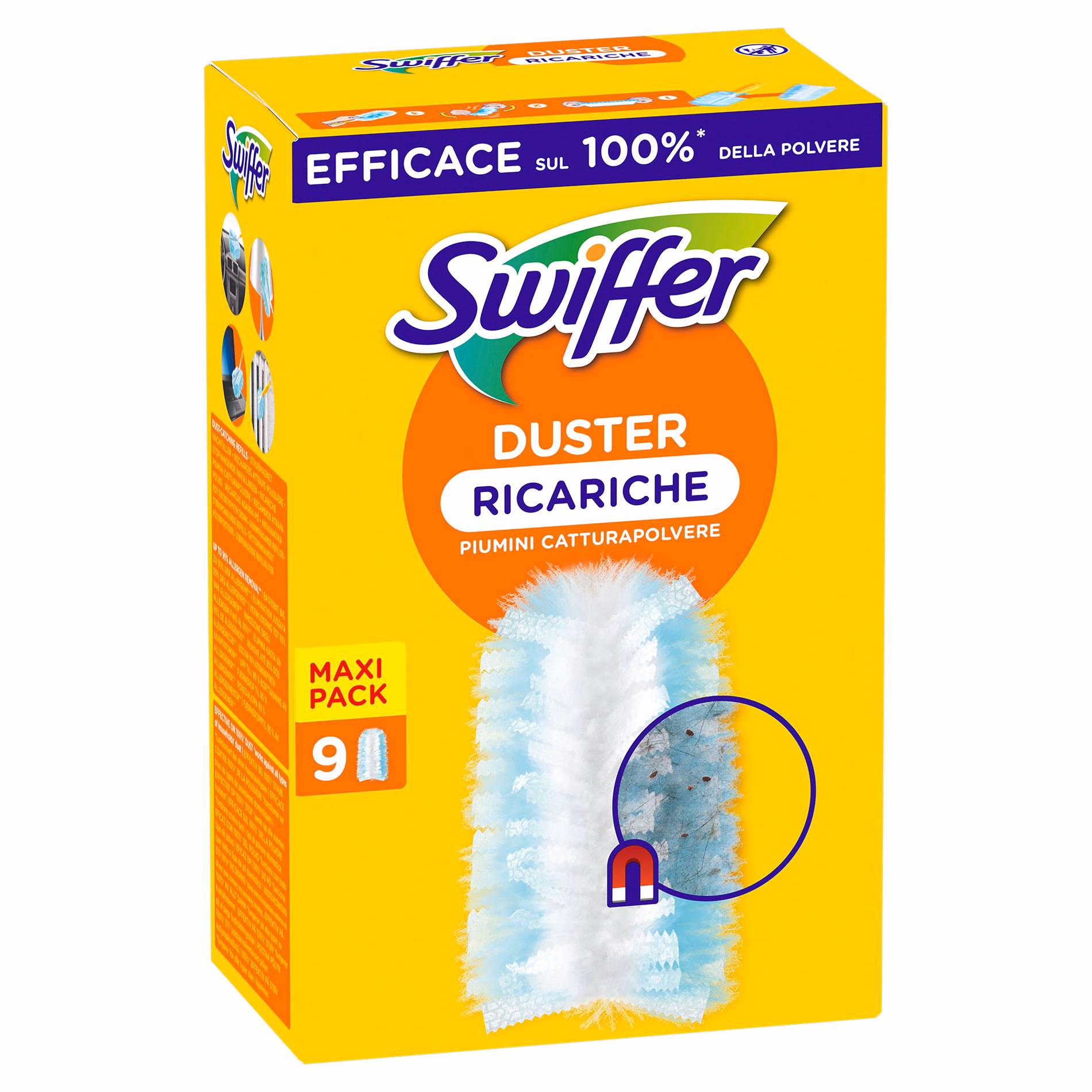 Immagine di Piumini catturapolvere SWIFFER DUSTER ricarica 9 pezzi