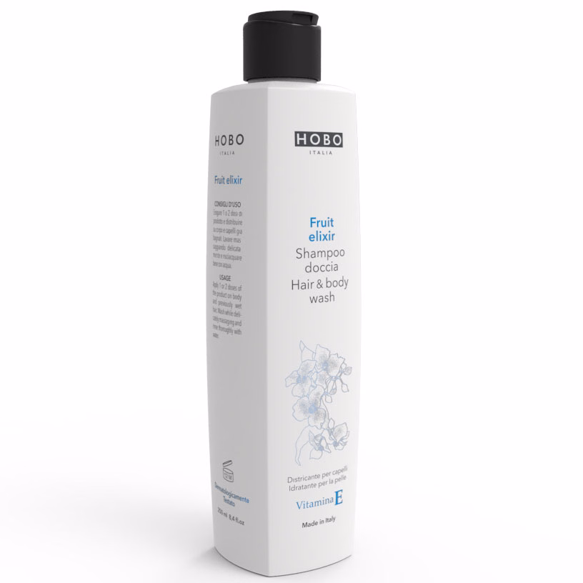Immagine di Shampoo doccia con Vitamina E HOBO FRUIT ELIXIR 250 ml