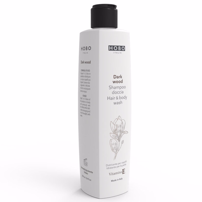 Immagine di Shampoo doccia con Vitamina E HOBO DARK WOOD 250 ml