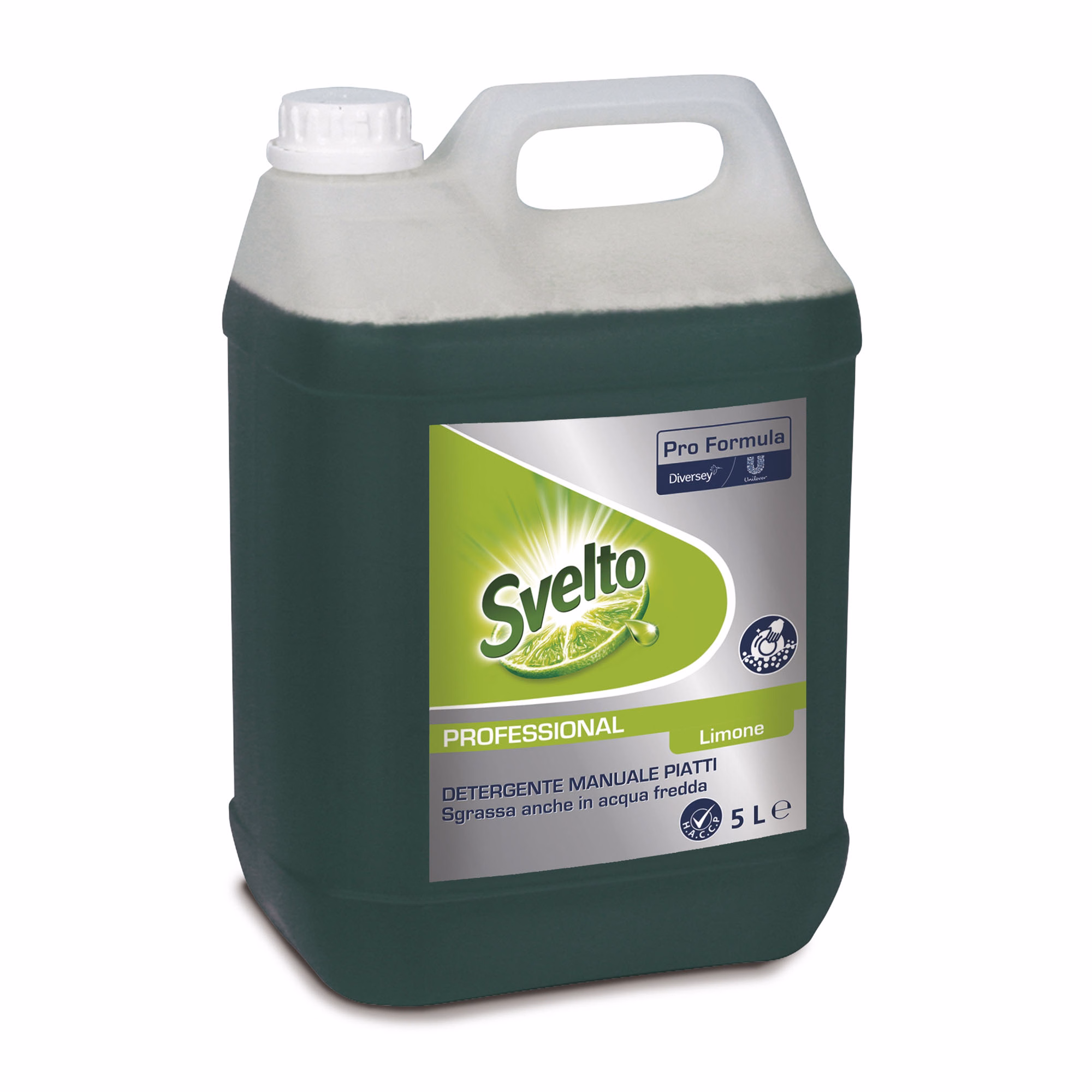 Immagine di Detergente liquido piatti manuale limone SVELTO PROFESSIONAL litri 5