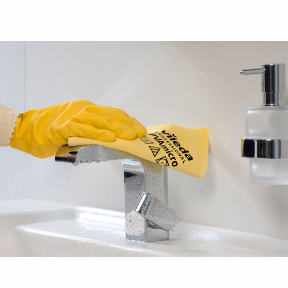 Immagine di Panno in microfibra ad alta assorbenza VILEDA PROFESSIONAL PVA MICRO cm 38x35 colore giallo