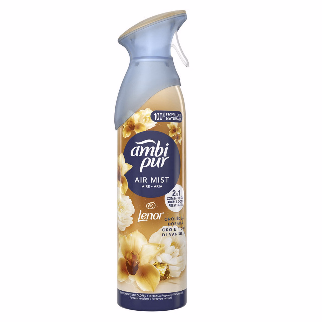Immagine di Deodorante per ambienti AMBI PUR AIR DEO SPRAY LENOR 185 ml fragranza oro e fiori