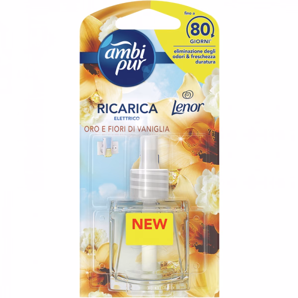 Immagine di Ricarica diffusore elettrico per ambienti AMBI PUR 3VOLUTION fragranza oro e fiori di vaniglia
