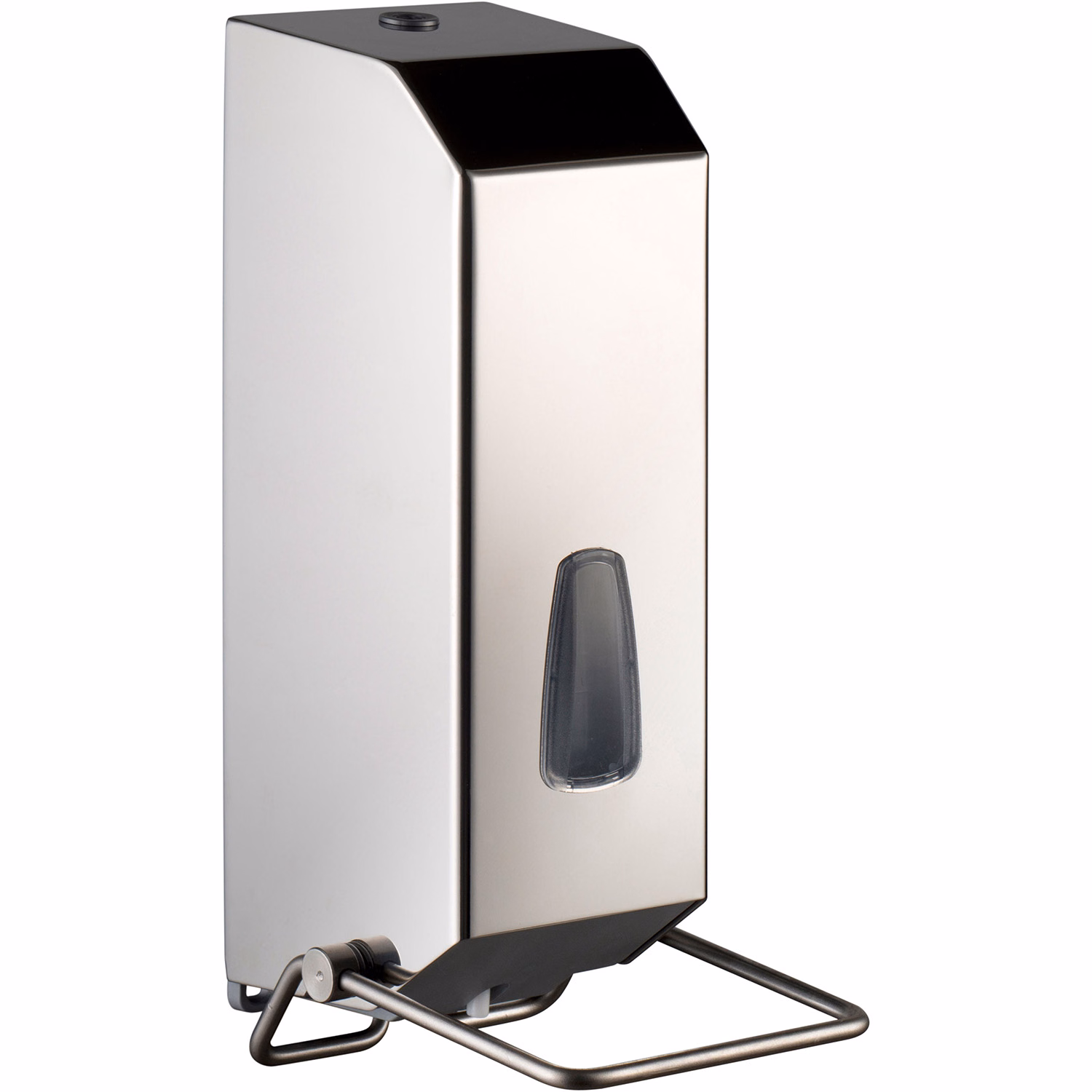 Immagine di Dispenser inox lucido MARPLAST HOSPITAL SOAP R 1200 X per sapone liquido a riempimento leva a gomito
