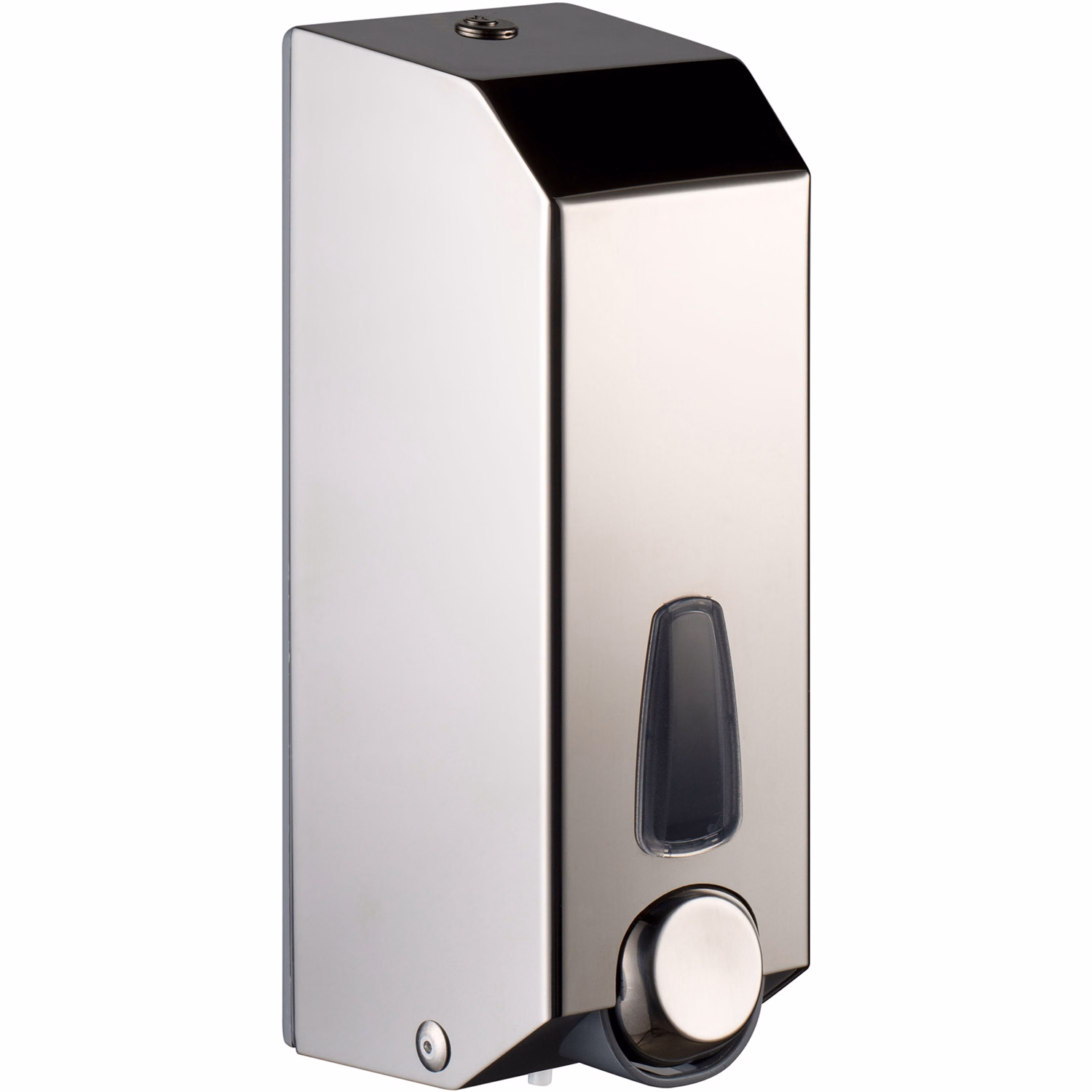 Immagine di Dispenser inox lucido MARPLAST PULL SOAP R 1200 X sapone liquido a riempimento a cartuccia/sacca