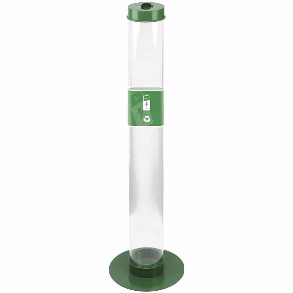 Immagine di Etichette autoadesive MEDIAL per contenitore CASPER simbolo pile esauste colore verde