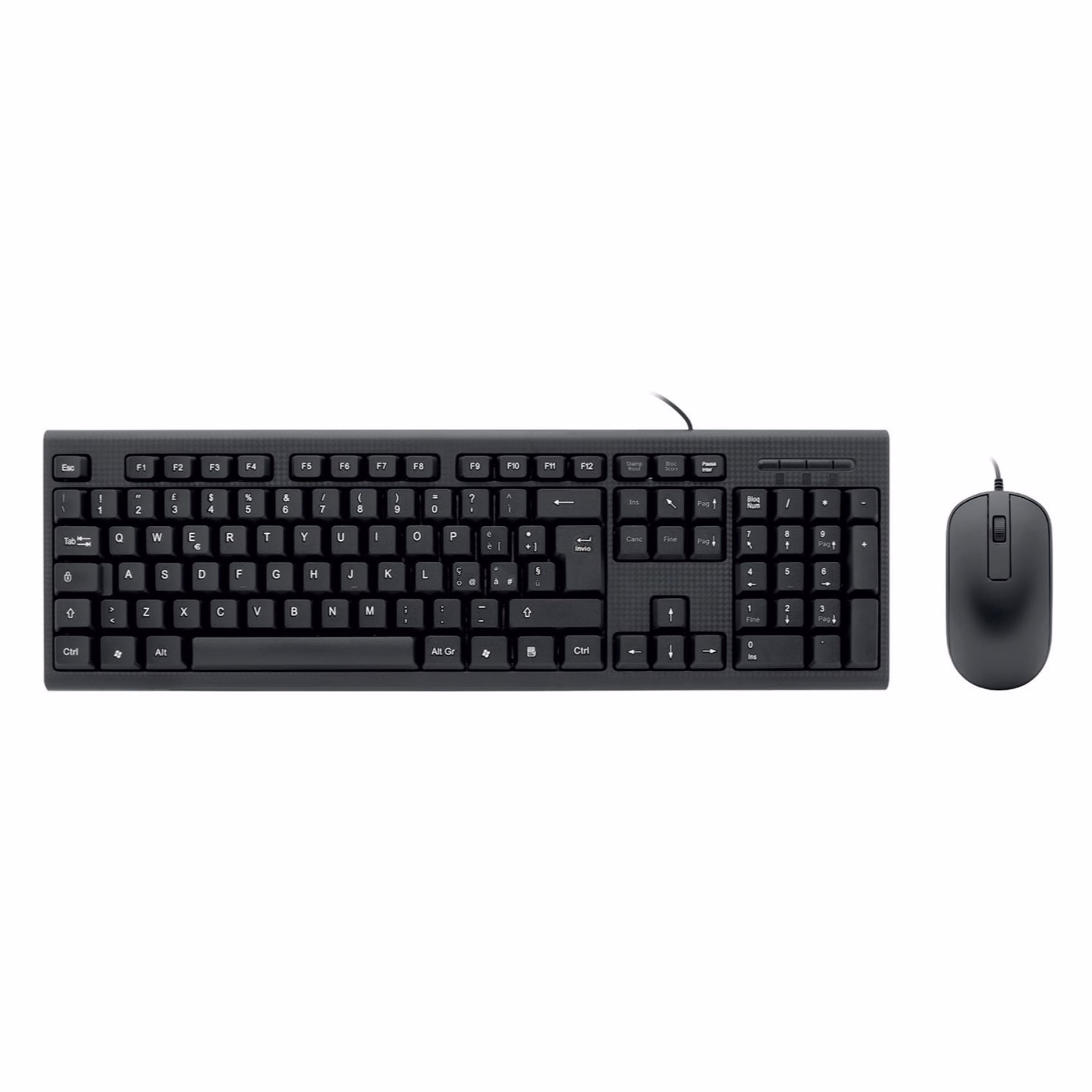Immagine di NILOX NILOX TECH - Kit Tastiera e Mouse Ottico USB 1000 NXKMIT005