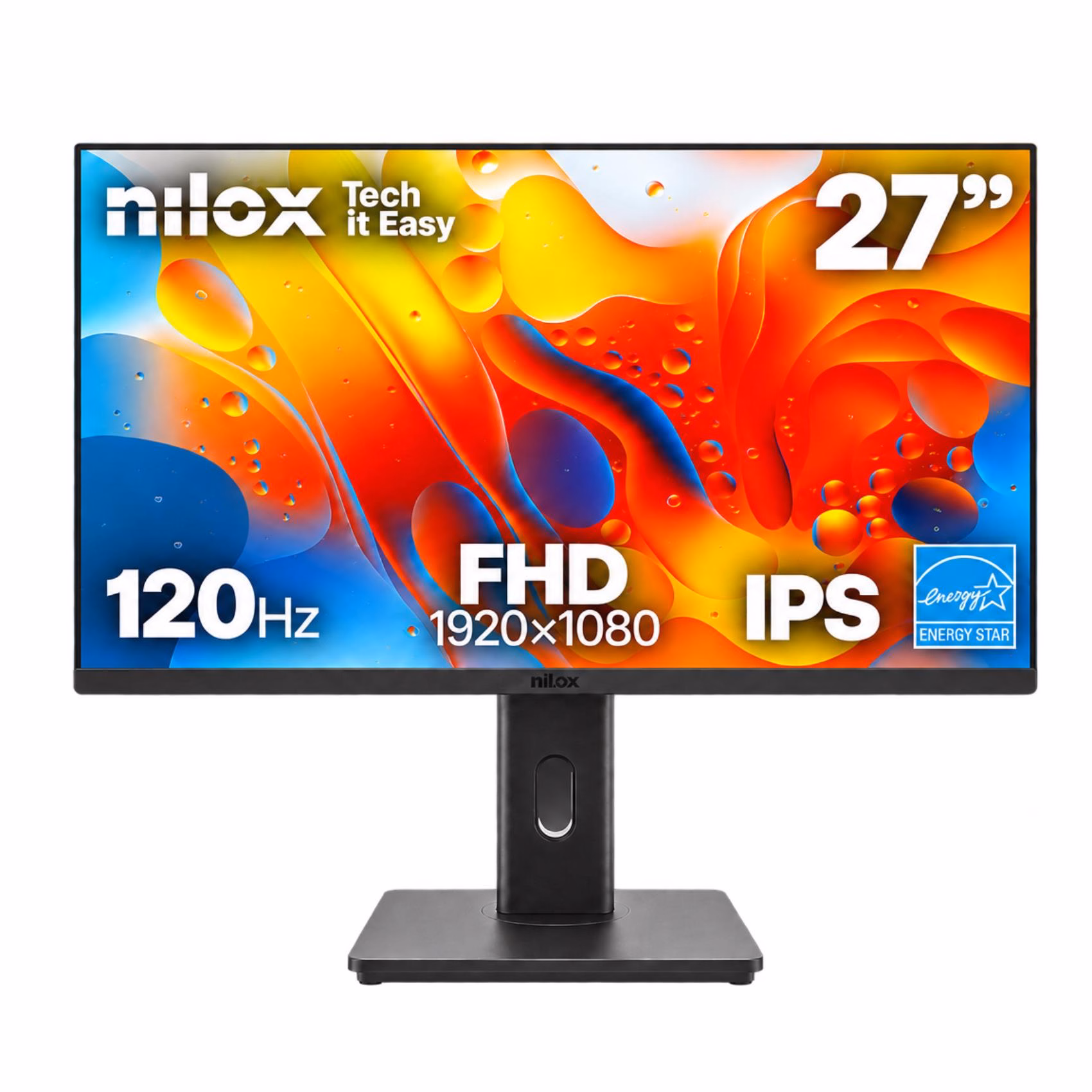 Immagine di Monitor nilox 27 ips Full HD regolabile con speaker e certificazione energy star