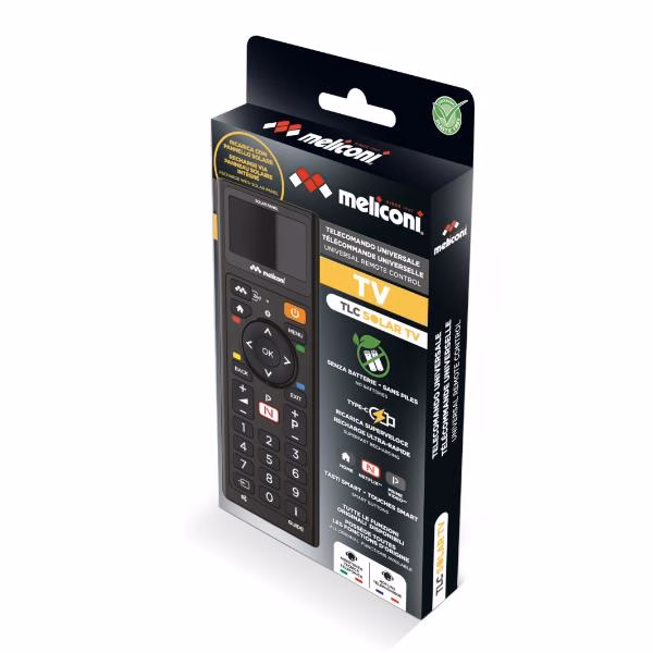 Immagine di Telecomando universale nero MELICONI Solar TV 800508